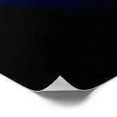 Brennen der blauen Rose Poster (Ecke)