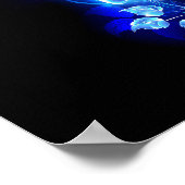 Brennen der blauen Rose Poster (Ecke)