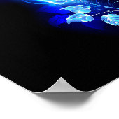 Brennen der blauen Rose Poster (Ecke)