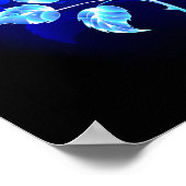 Brennen der blauen Rose Poster (Ecke)