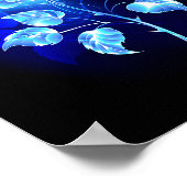 Brennen der blauen Rose Poster (Ecke)