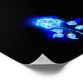 Brennen der blauen Rose Poster (Ecke)