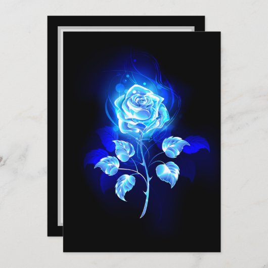 Brennen der blauen Rose Programm (Vorne/Hinten)