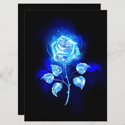 Brennen der blauen Rose Programm (Vorne/Hinten)