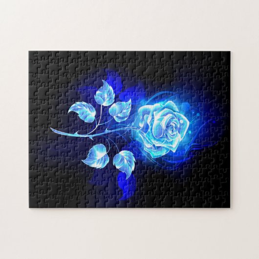 Brennen der blauen Rose Puzzle (Horizontal)