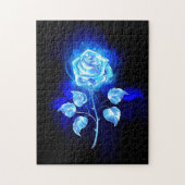 Brennen der blauen Rose Puzzle (Vertikal)