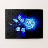 Brennen der blauen Rose Puzzle (Horizontal)