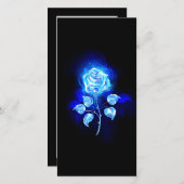 Brennen der blauen Rose Save The Date (Vorne/Hinten)