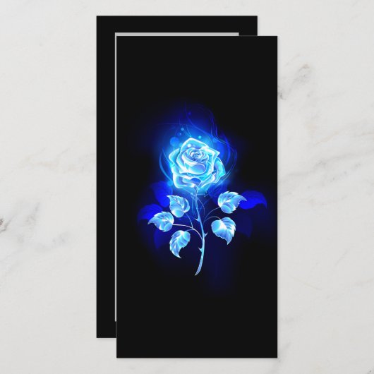 Brennen der blauen Rose Save The Date (Vorne/Hinten)