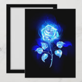 Brennen der blauen Rose Save The Date (Vorne/Hinten)
