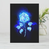Brennen der blauen Rose Save The Date (Stehend Vorderseite)