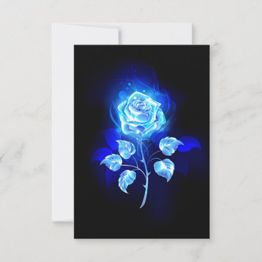 Brennen der blauen Rose Save The Date (Vorderseite)