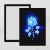 Brennen der blauen Rose Save The Date (Vorne/Hinten)