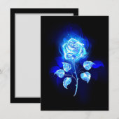 Brennen der blauen Rose Save The Date (Vorne/Hinten)