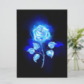 Brennen der blauen Rose Save The Date (Stehend Vorderseite)