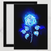 Brennen der blauen Rose Save The Date (Vorne/Hinten)