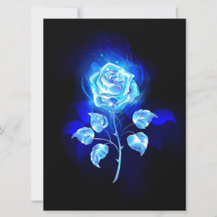 Brennen der blauen Rose Save The Date