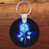 Brennen der blauen Rose Schlüsselanhänger (Vorderseite)