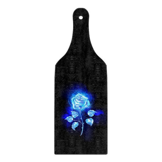 Brennen der blauen Rose Schneidebrett (Vorderseite)
