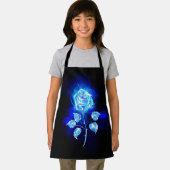 Brennen der blauen Rose Schürze (Insitu)