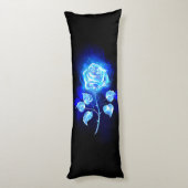 Brennen der blauen Rose Seitenschläferkissen (Rückseite (Vertikal))