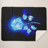 Brennen der blauen Rose Sherpadecke (Vorderseite (Horizontal))