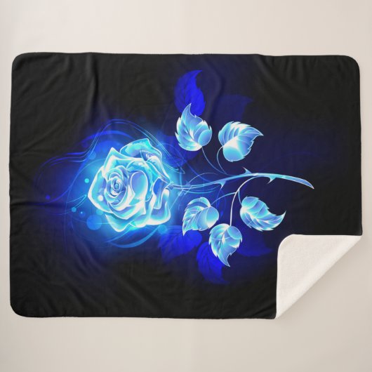 Brennen der blauen Rose Sherpadecke (Vorderseite (Horizontal))