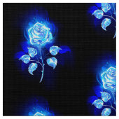 Brennen der blauen Rose Stoff (Nahaufnahme)