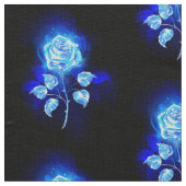 Brennen der blauen Rose Stoff (Nahaufnahme)