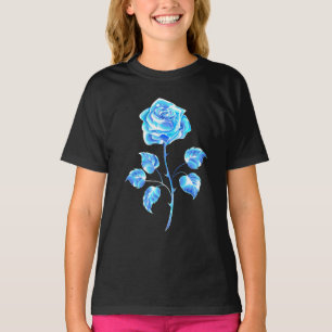 Brennen der blauen Rose T-Shirt