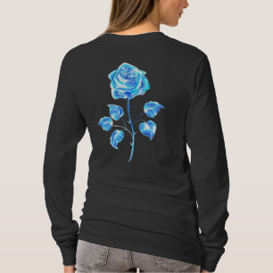 Brennen der blauen Rose T-Shirt