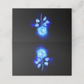 Brennen der blauen Rose Terminkarte (Außenseite Aufgefaltet)