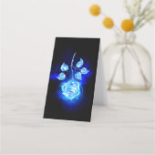 Brennen der blauen Rose Terminkarte (Vorderseite)