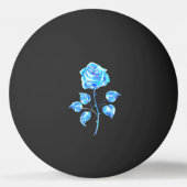 Brennen der blauen Rose Tischtennisball (Vorderseite)