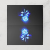 Brennen der blauen Rose Treuekarte (Außenseite Aufgefaltet)