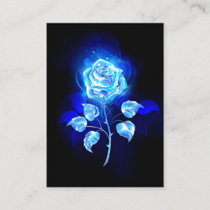 Brennen der blauen Rose Treuekarte