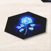 Brennen der blauen Rose Untersetzer (angewinkelt)
