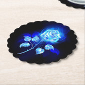 Brennen der blauen Rose Untersetzer (angewinkelt)