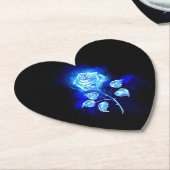 Brennen der blauen Rose Untersetzer (angewinkelt)