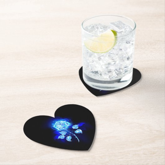 Brennen der blauen Rose Untersetzer (Vor Ort)