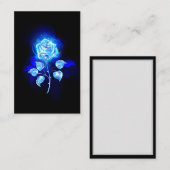Brennen der blauen Rose Visitenkarte (Vorne/Hinten)