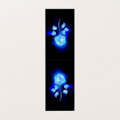 Brennen der blauen Rose Visitenkarten (Außenseite Aufgefaltet)