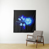 Brennen der blauen Rose Wandteppich (Beispiel (Horizontal))