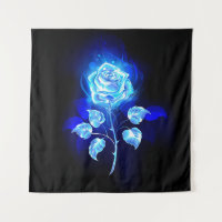 Brennen der blauen Rose
