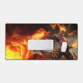 Brennen der Gaming-Desk-Mat | Flammenmousepad Schreibtischunterlage (Tastatur & Maus)