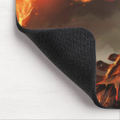 Brennen der Gaming-Mousepad | Flammengedämpft Mousepad (Ecke)