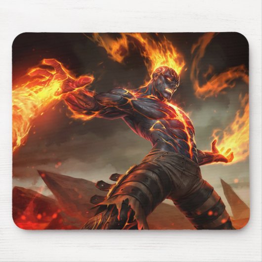 Brennen der Gaming-Mousepad | Flammengedämpft Mousepad (Vorne)