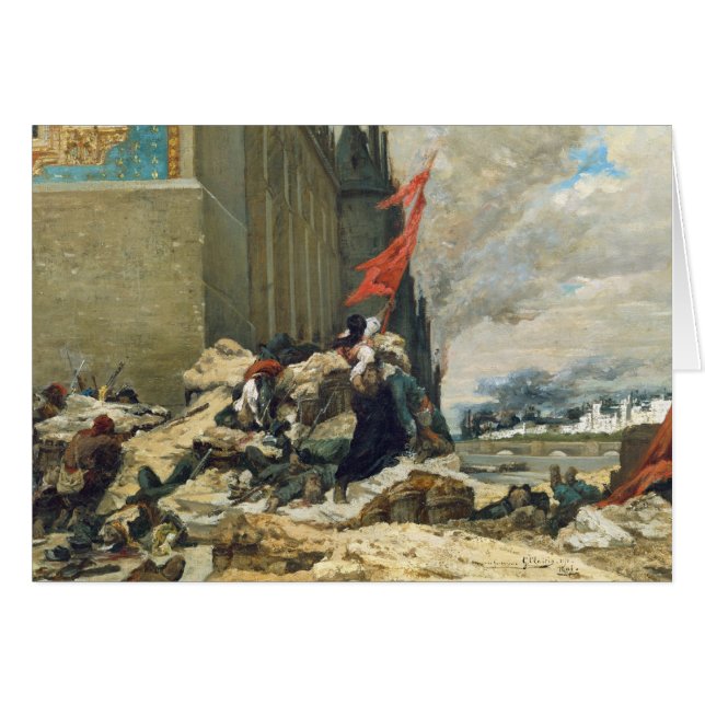 Brennen des Tuileries, 1871 (Vorderseite (Horizontal))