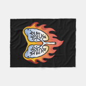 Brennen einer feinen Erinnerung Aufkleber Fleecedecke (Vorderseite (Horizontal))
