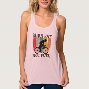 Brennen Fett nicht Öl Funny Bicycle Design Tank Top